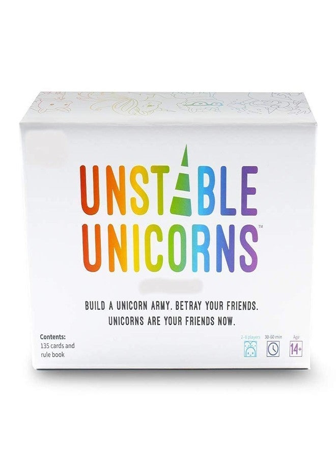 Tickles Unstable Unicorns Strategic Card Game for Adults Party Game Family Parties (Players: 8; Age:14+) - Image 1